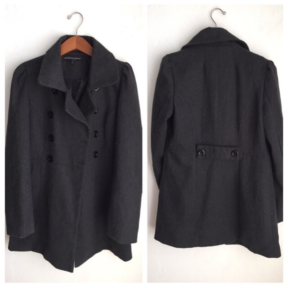 Forever 21 Grey Wool Coat
